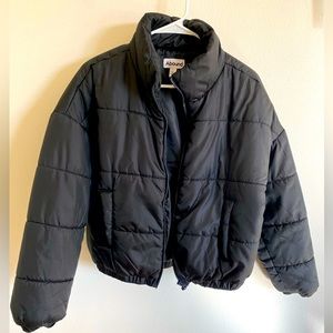 Abound Black Puffer Jacket: Size Small